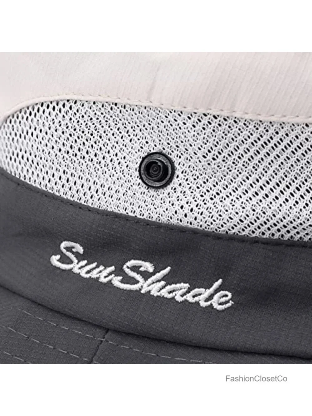 Wide Brim UPF 50+ Sun Hat with Ponytail Hole, Foldable Beach Bucket Hat